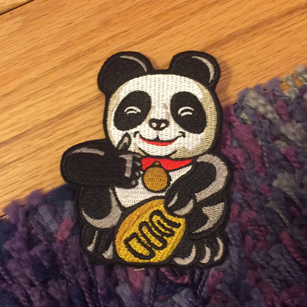 Embroidered Panda Bear Patch